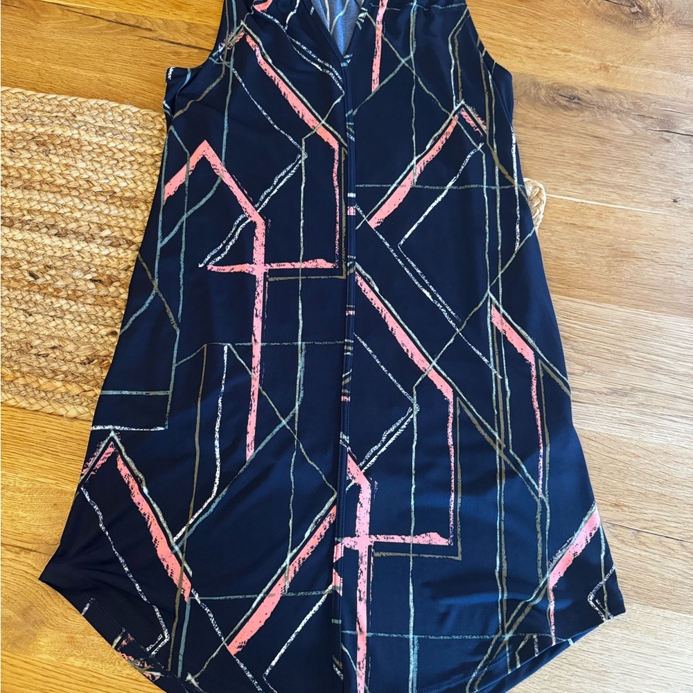 Banana Republic Asymmetrical Blue and Pink Skirt